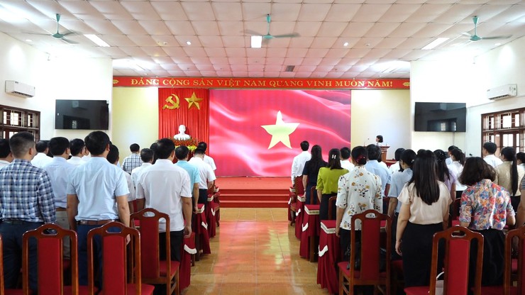Xã Vật Lại tổ chức Lễ chào cờ đầu tuần và triển khai nhiệm vụ trọng tâm tháng 6 năm 2026- Ảnh 2.