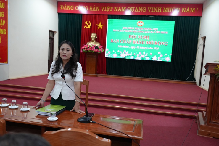 Hội nghị BCH Hội Nông dân xã Liên Minh- Ảnh 1.