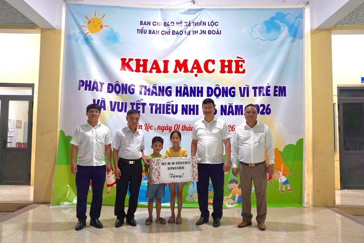 XÃ THIÊN LỘC: ĐỒNG LOẠT KHAI MẠC HÈ VÀ VUI TẾT THIẾU NHI NĂM 2026 TẠI 14 THÔN- Ảnh 4.