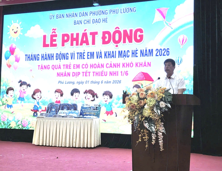 Phường Phú Lương tổ chức Lễ phát động tháng hành động vì trẻ em và khai mạc hè năm 2026- Ảnh 2.