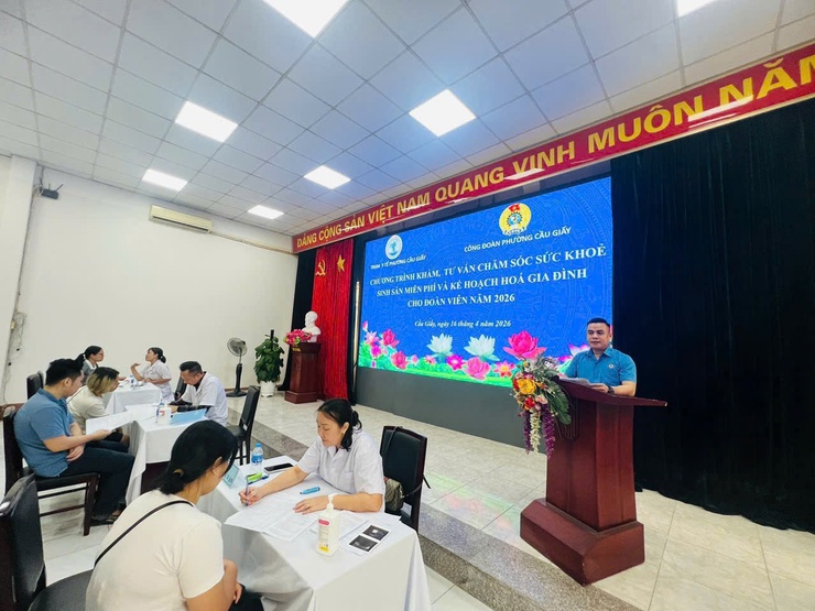 CÔNG ĐOÀN PHƯỜNG CẦU GIẤY SÔI NỔI CÁC HOẠT ĐỘNG HƯỞNG ỨNG THÁNG CÔNG NHÂN NĂM 2026- Ảnh 4.