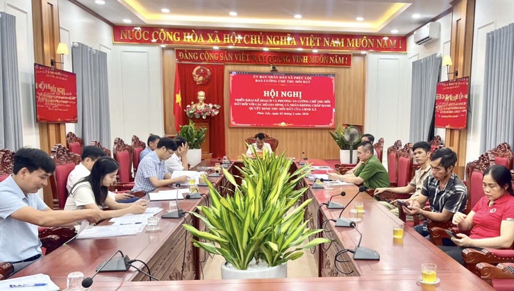 Phúc Lộc: Triển khai kế hoạch cưỡng chế thu hồi đất đối với các trường hợp không chấp hành- Ảnh 2.