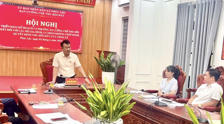 Phúc Lộc: Triển khai kế hoạch cưỡng chế thu hồi đất đối với các trường hợp không chấp hành- Ảnh 1.