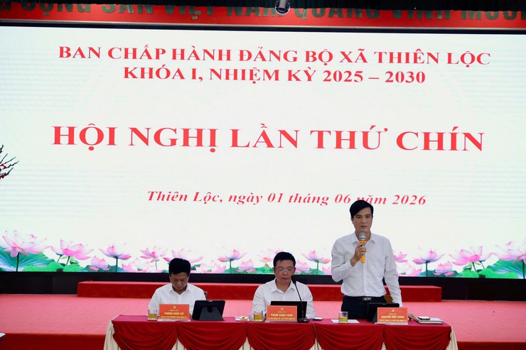 Hội nghị lần thứ Chín BCH Đảng bộ xã Thiên Lộc khóa I nhiệm kỳ 2025 - 2030- Ảnh 12.