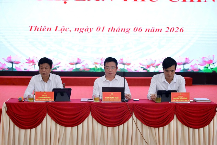 Hội nghị lần thứ Chín BCH Đảng bộ xã Thiên Lộc khóa I nhiệm kỳ 2025 - 2030- Ảnh 2.