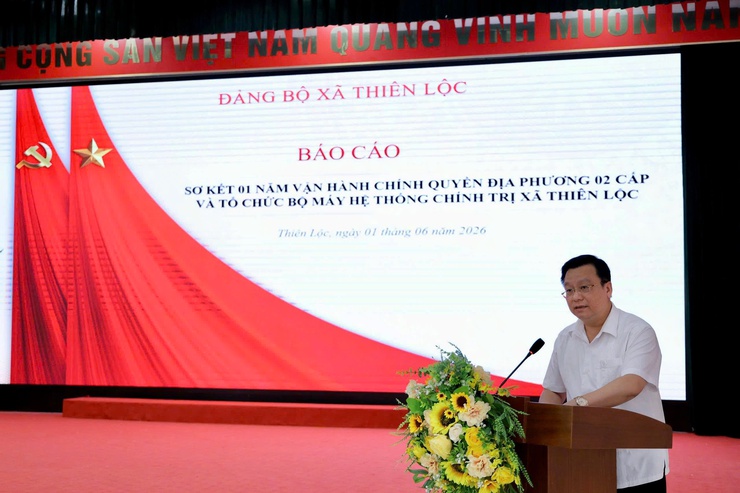 Hội nghị lần thứ Chín BCH Đảng bộ xã Thiên Lộc khóa I nhiệm kỳ 2025 - 2030- Ảnh 3.
