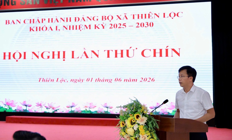 Hội nghị lần thứ Chín BCH Đảng bộ xã Thiên Lộc khóa I nhiệm kỳ 2025 - 2030- Ảnh 6.