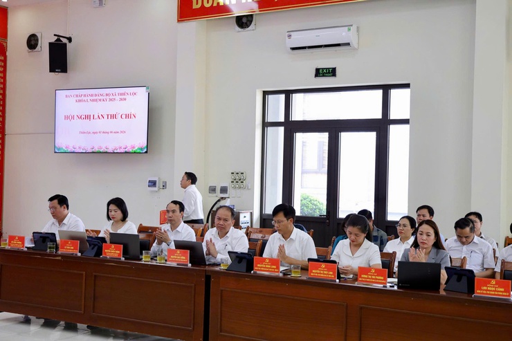 Hội nghị lần thứ Chín BCH Đảng bộ xã Thiên Lộc khóa I nhiệm kỳ 2025 - 2030- Ảnh 8.