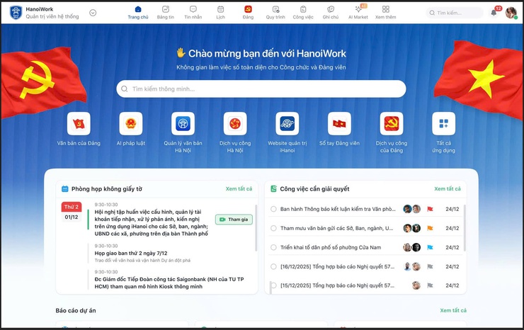 Hà Nội triển khai hệ thống HanoiWork: Bước chuyển về sức mạnh quản trị- Ảnh 1.