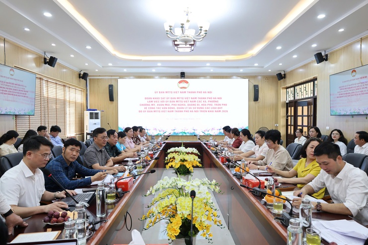 Ủy ban MTTQ Việt Nam thành phố Hà Nội khảo sát về công tác vận động, quản lý và sử dụng Quỹ “Vì biển, đảo Việt Nam”, Quỹ “Vì người nghèo”- Ảnh 2.