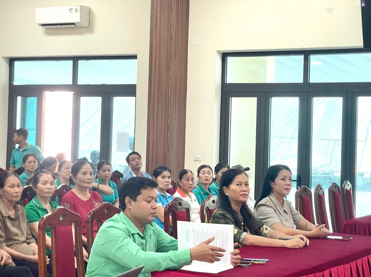 Gần 200 hội viên nông dân xã Vĩnh Thanh tham gia tập huấn an toàn thực phẩm- Ảnh 4.