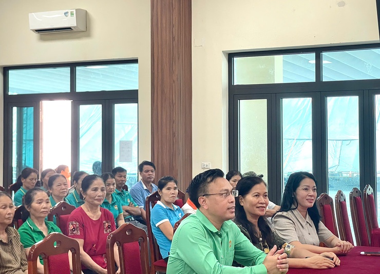 Gần 200 hội viên nông dân xã Vĩnh Thanh tham gia tập huấn an toàn thực phẩm- Ảnh 2.