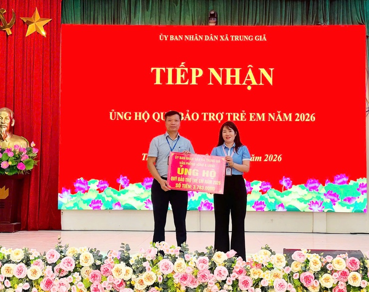 XÃ TRUNG GIÃ PHÁT ĐỘNG THÁNG HÀNH ĐỘNG VÌ TRẺ EM NĂM 2026
VỚI CHỦ ĐỀ “CHUNG TAY VÌ TRẺ EM HẠNH PHÚC, AN TOÀN, VỮNG BƯỚC TRONG KỶ NGUYÊN SỐ”
- Ảnh 3.