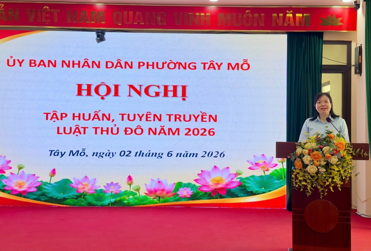 Phường Tây Mỗ tuyên truyền Luật Thủ đô năm 2026- Ảnh 4.