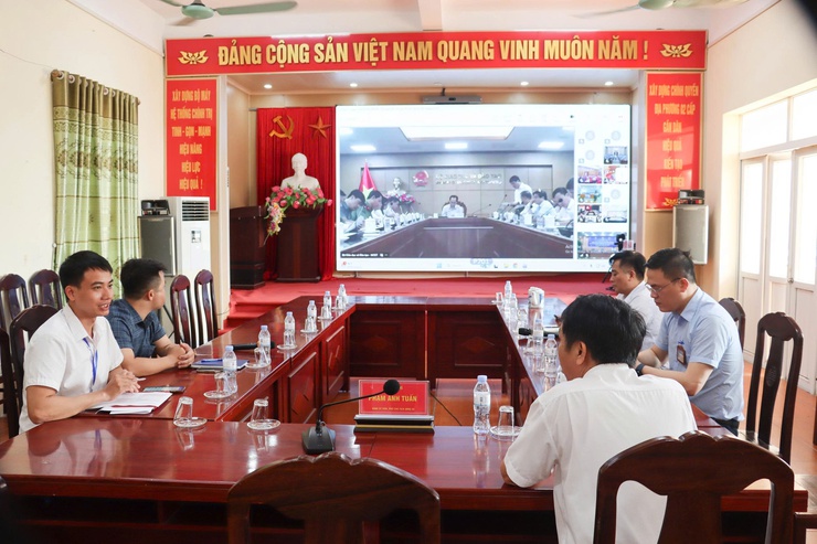 Xã Đại Xuyên dự hội nghị trực tuyến về công tác tổ chức Kỳ thi tốt nghiệp THPT năm 2026- Ảnh 2.
