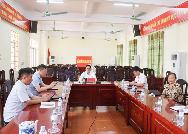 Xã Đại Xuyên dự hội nghị trực tuyến về công tác tổ chức Kỳ thi tốt nghiệp THPT năm 2026- Ảnh 1.