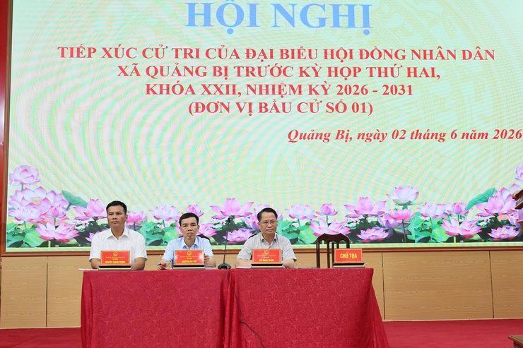 Đơn vị bầu cử số 1 HĐND xã Quảng Bị khoá XXII: Tiếp xúc cử tri trước kỳ họp thứ Hai, nhiệm kỳ 2026-2031- Ảnh 3.