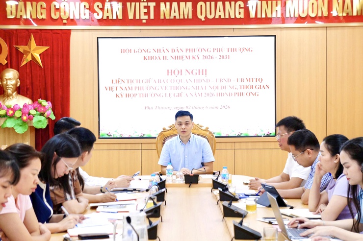 Phường Phú Thượng tổ chức hội nghị liên tịch chuẩn bị kỳ họp giữa năm 2026 của HĐND phường- Ảnh 5.