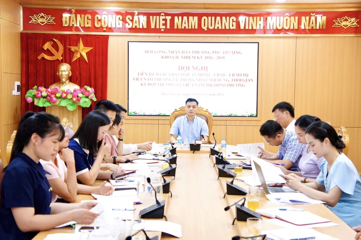 Phường Phú Thượng tổ chức hội nghị liên tịch chuẩn bị kỳ họp giữa năm 2026 của HĐND phường- Ảnh 1.