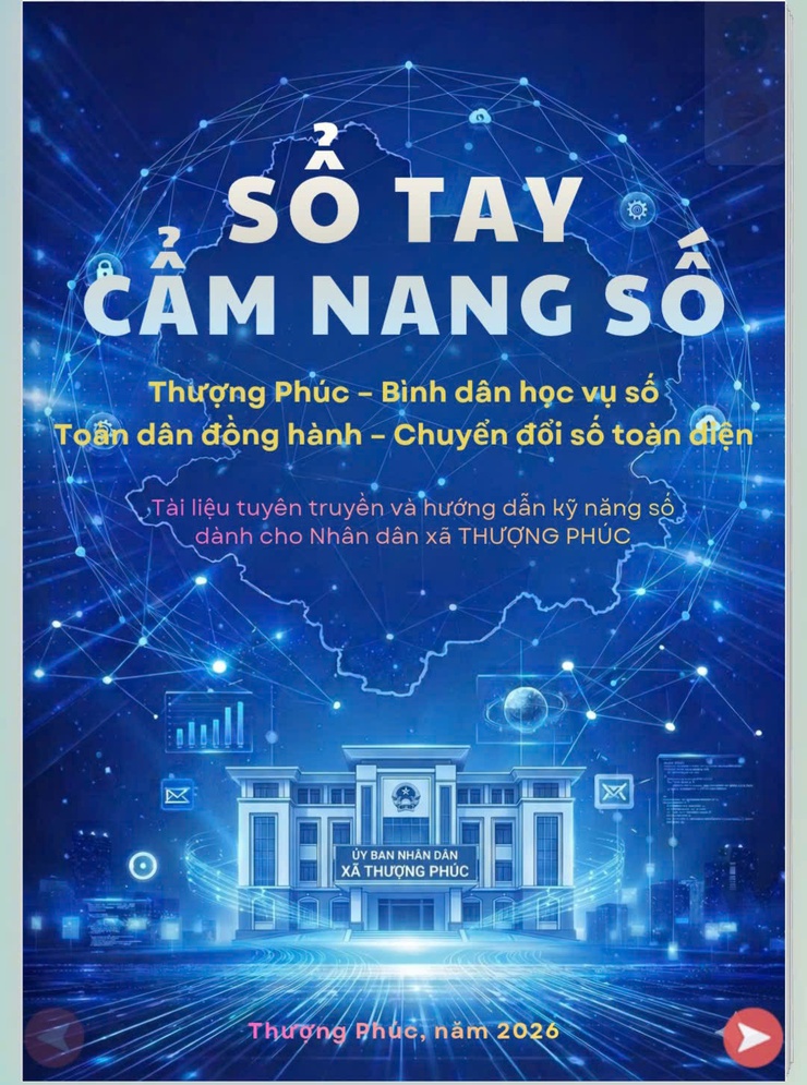 Xã Thượng Phúc phát hành Sổ tay Cẩm nang số, thúc đẩy chuyển đổi số trong cộng đồng- Ảnh 1.