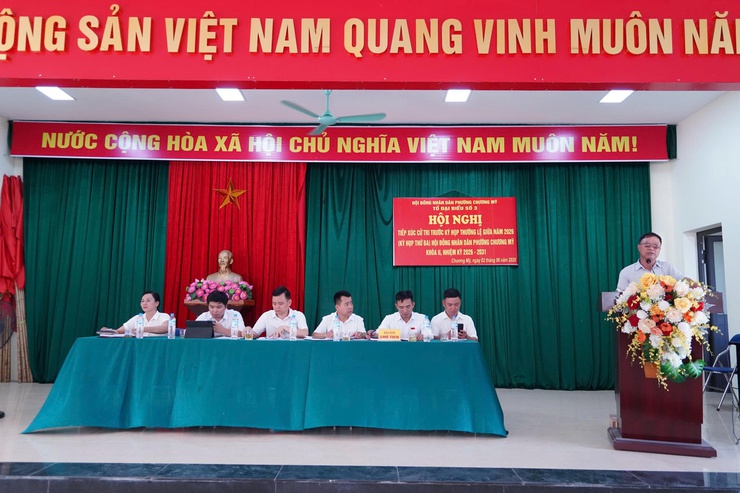 Tổ đại biểu số 3 HĐND phường Chương Mỹ tiếp xúc cử tri trước kỳ họp thường lệ giữa năm 2026- Ảnh 6.