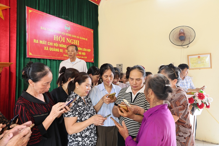 Hội Nông dân xã Quảng Bị ra mắt Chi hội Nông dân số thôn Liên Hợp- Ảnh 3.