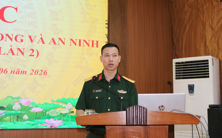 Quốc Oai khai mạc lớp bồi dưỡng kiến thức quốc phòng và an ninh đối tượng 4 năm 2026- Ảnh 4.