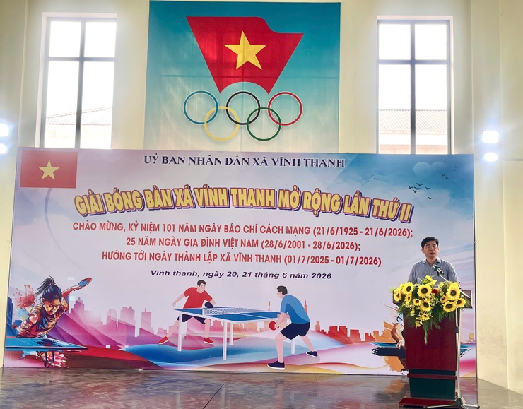 XÃ VĨNH THANH KHAI MẠC GIẢI BÓNG BÀN MỞ RỘNG LẦN THỨ II NĂM 2026- Ảnh 13.