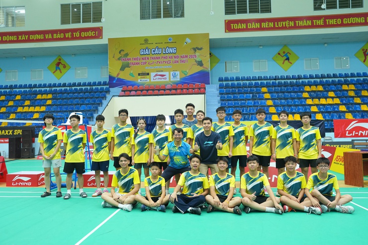 Khai mạc Giải Cầu lông Thanh Thiếu niên thành phố Hà Nội năm 2026 - Tranh Cúp Li-Ning lần thứ I tại xã Gia Lâm- Ảnh 6.