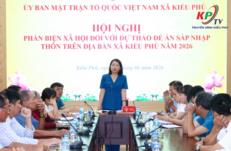 UB MTTQ xã Kiều Phú tổ chức hội nghị phản biện xã hội về dự thảo Đề án sắp xếp các thôn trên địa bàn xã- Ảnh 8.