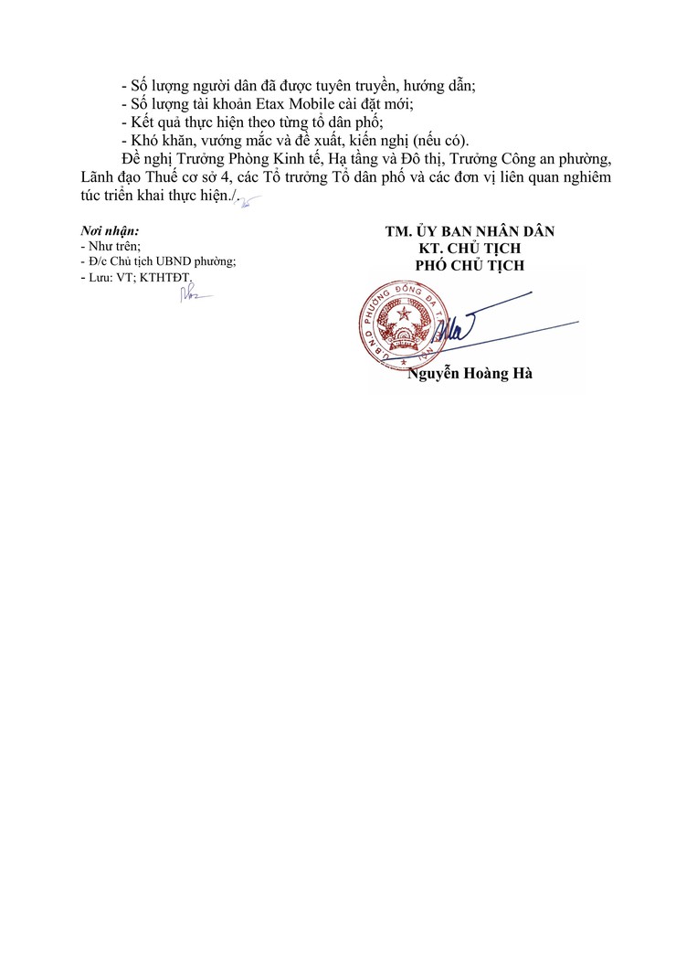 UBND phường Đống Đa thông báo thời gian tuyên truyền triển khai cài đặt ứng dụng Etax Mobile trên địa
bàn phường- Ảnh 3.