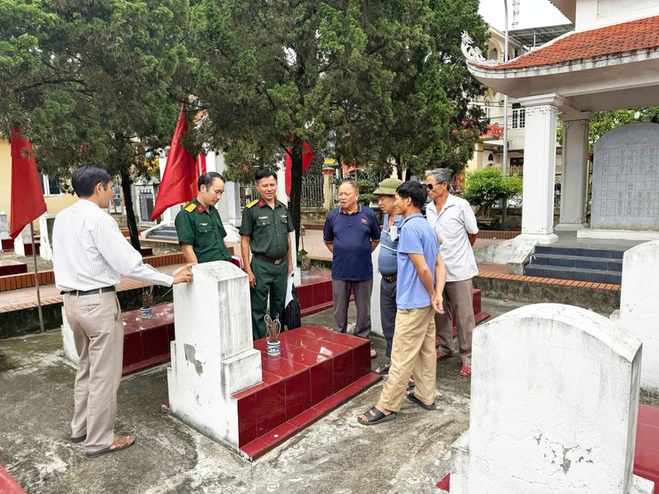 Khảo sát thực trạng mộ liệt sĩ chưa xác định thông tin tại các nghĩa trang liệt sĩ trên địa bàn xã Quảng Bị- Ảnh 5.