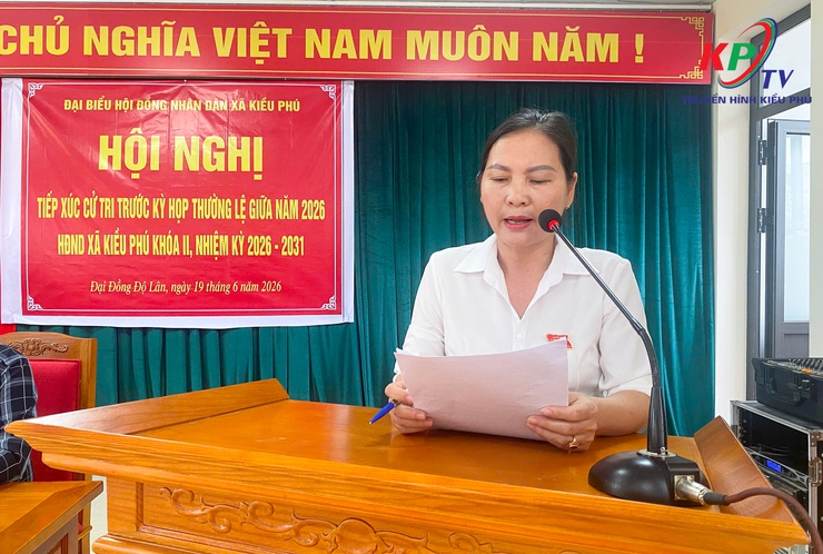Tổ Đại biểu số 8 HĐND xã Kiều Phú tiếp xúc cử tri trước kỳ họp thường lệ giữa năm 2026- Ảnh 2.