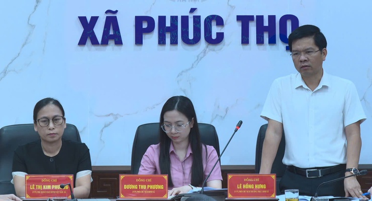 Thường trực HĐND xã làm việc với UBND xã về công tác quản lý tài sản công, bảo vệ môi trường và trật tự đô thị- Ảnh 2.