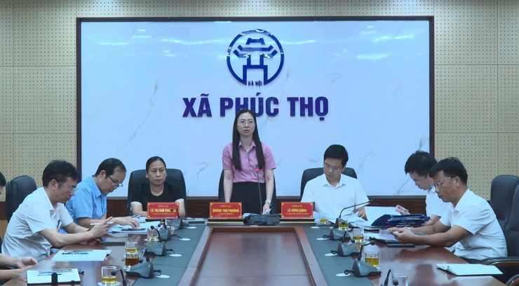 Thường trực HĐND xã làm việc với UBND xã về công tác quản lý tài sản công, bảo vệ môi trường và trật tự đô thị- Ảnh 1.