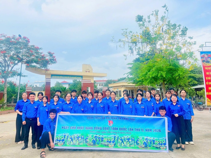 Tuổi trẻ Phúc Thọ xung kích, tình nguyện vì cộng đồng trong Chiến dịch Thanh niên tình nguyện hè năm 2026- Ảnh 5.