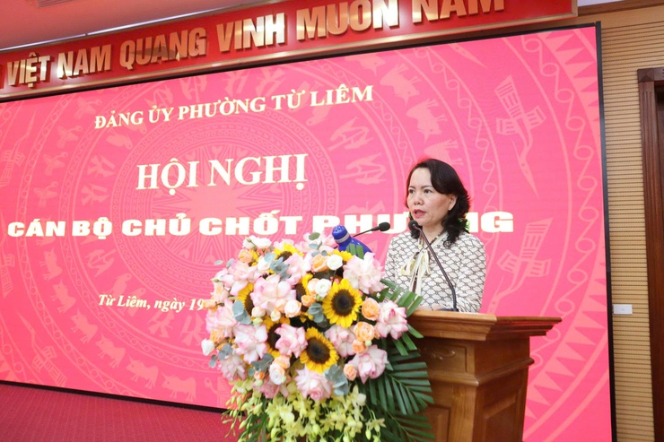 Hội nghị cán bộ chủ chốt lấy ý kiến về Đề án sắp xếp, kiện toàn các chi bộ trực thuộc Đảng ủy phường- Ảnh 2.