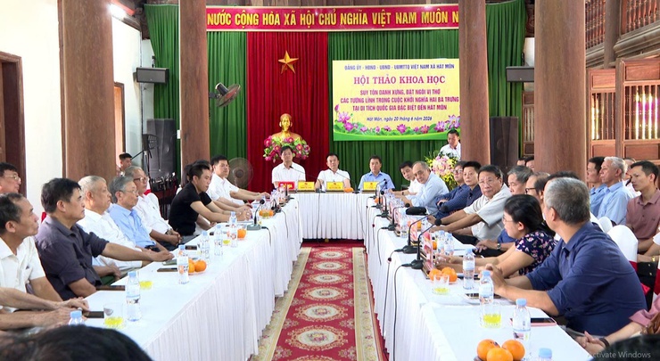Mở rộng đền Hát Môn: Tôn vinh các tướng lĩnh khởi nghĩa Hai Bà Trưng- Ảnh 1.