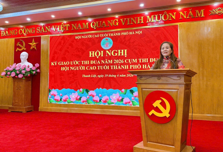 Hội Người cao tuổi thành phố Hà Nội ký giao ước thi đua năm 2026 Cụm thi đua số II- Ảnh 4.