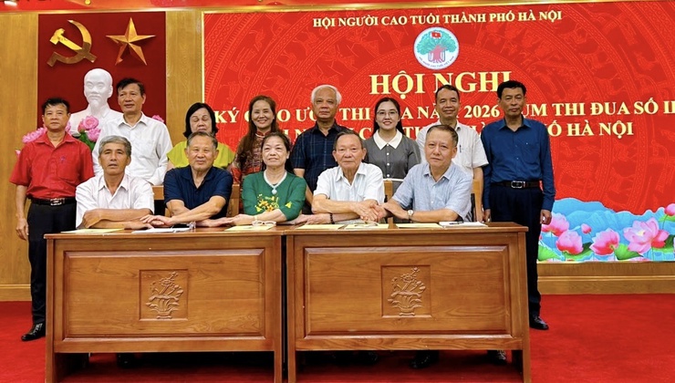 Hội Người cao tuổi thành phố Hà Nội ký giao ước thi đua năm 2026 Cụm thi đua số II- Ảnh 12.