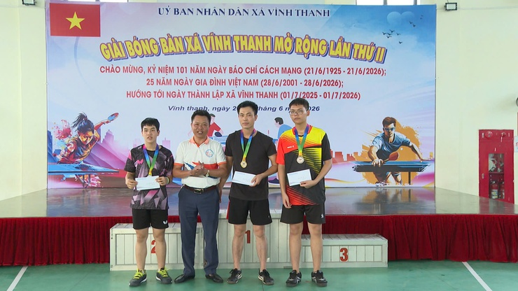XÃ VĨNH THANH KHAI MẠC GIẢI BÓNG BÀN MỞ RỘNG LẦN THỨ II NĂM 2026- Ảnh 14.