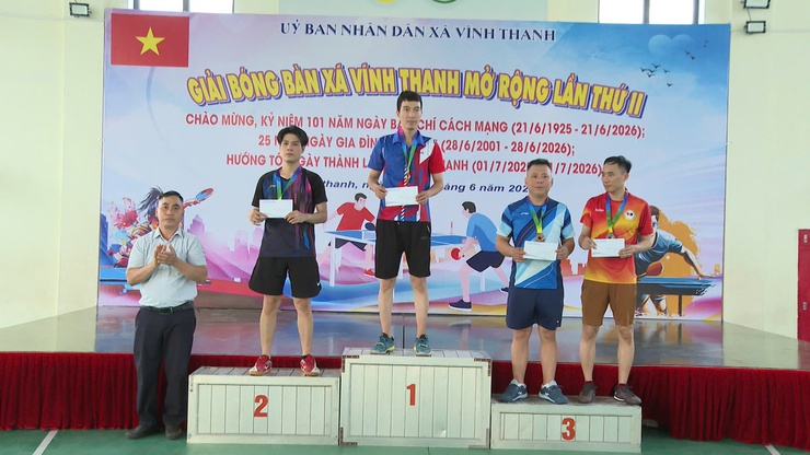 XÃ VĨNH THANH KHAI MẠC GIẢI BÓNG BÀN MỞ RỘNG LẦN THỨ II NĂM 2026- Ảnh 15.