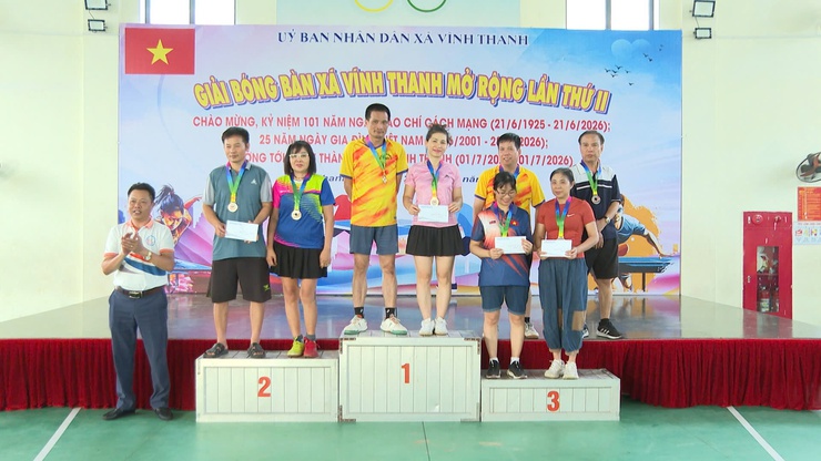 XÃ VĨNH THANH KHAI MẠC GIẢI BÓNG BÀN MỞ RỘNG LẦN THỨ II NĂM 2026- Ảnh 18.