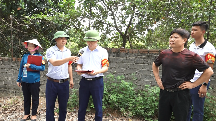 Xã Vật Lại đã tổ chức cưỡng chế công trình vi phạm, lấn chiếm đất công của ông Trần Đình Giảng ở thôn Nhông – Nương Tụ- Ảnh 2.