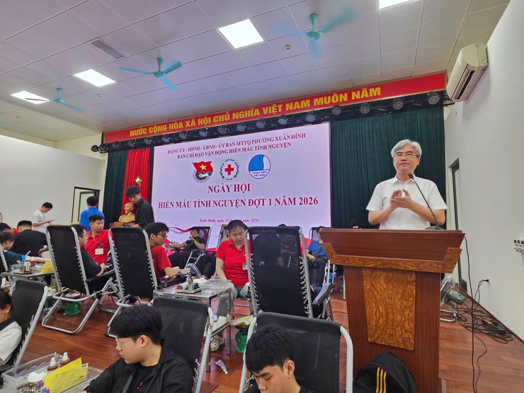 Xuân Đỉnh vượt 108% chỉ tiêu hiến máu tình nguyện đợt 1 năm 2026- Ảnh 2.