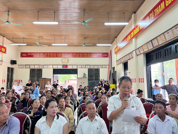 Hội nghị lấy ý kiến đối với dự thảo Phương án bồi thường, hỗ trợ, tái định cư dự án: Xây dựng thao trường huấn luyện mới cho trường TCKT Công Binh- Ảnh 3.