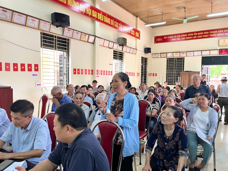 Hội nghị lấy ý kiến đối với dự thảo Phương án bồi thường, hỗ trợ, tái định cư dự án: Xây dựng thao trường huấn luyện mới cho trường TCKT Công Binh- Ảnh 5.