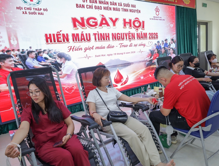 Xã Suối Hai vượt chỉ tiêu Hiến máu tình nguyện năm 2026- Ảnh 2.