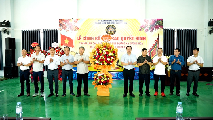 Lễ công bố và trao quyết định thành lập câu lạc bộ vật Quế Dương- Ảnh 4.