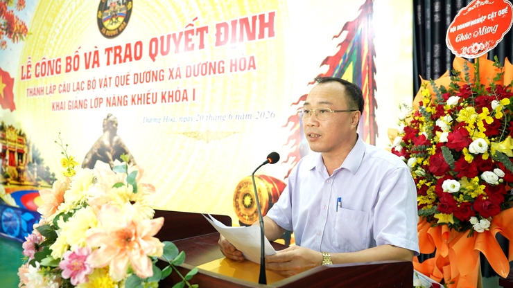 Lễ công bố và trao quyết định thành lập câu lạc bộ vật Quế Dương- Ảnh 6.